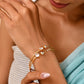 VOJ Set Of 2 Gold Polished Stone-Studded Bangles - Swadesiicart