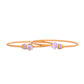 VOJ Set Of 2 Gold Polished Stone-Studded Bangles - Swadesiicart