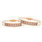 VOJ Set Of 2 Gold Polished Stone Studded Bangles - Swadesiicart