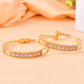 VOJ Set Of 2 Gold Polished Stone Studded Bangles - Swadesiicart