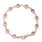 VOJ Rose Gold Polished Pearl Studded Bracelet - Swadesiicart