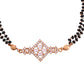 VOJ Gold Polished AD Studded Circular Hand MangalSutra - Swadesiicart