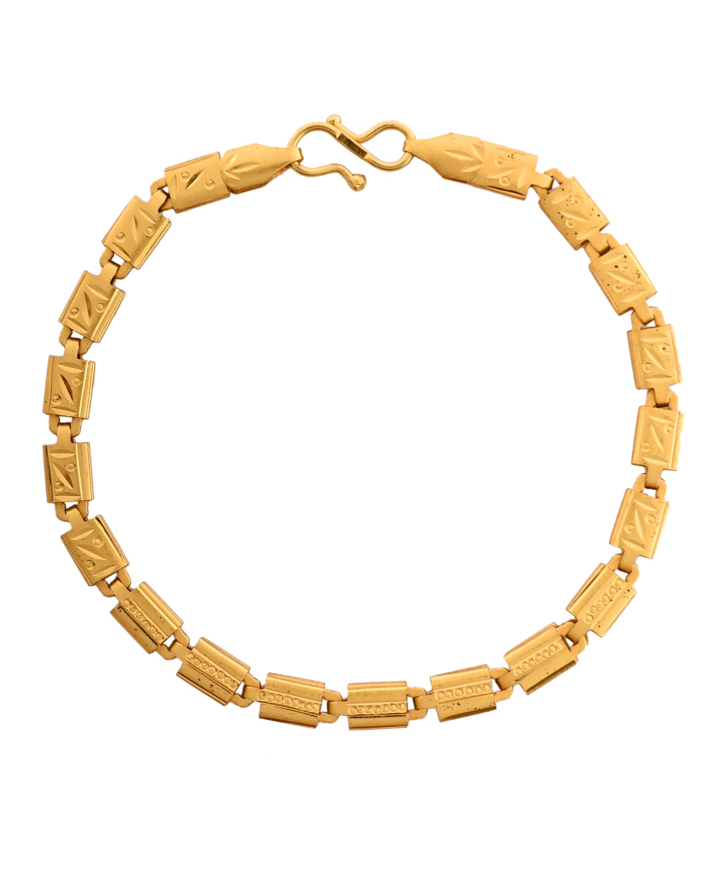 VOJ Gold Polished Handcrafted Elegant Bracelet - Swadesiicart