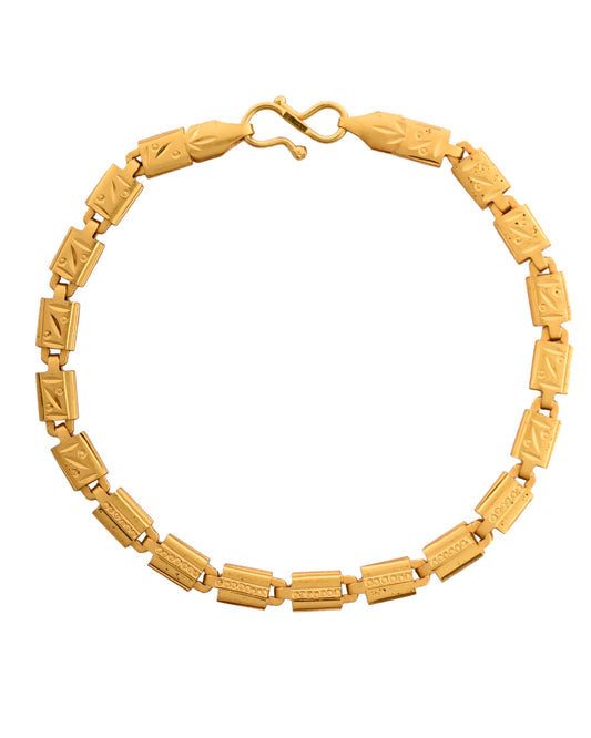 VOJ Gold Polished Handcrafted Elegant Bracelet - Swadesiicart