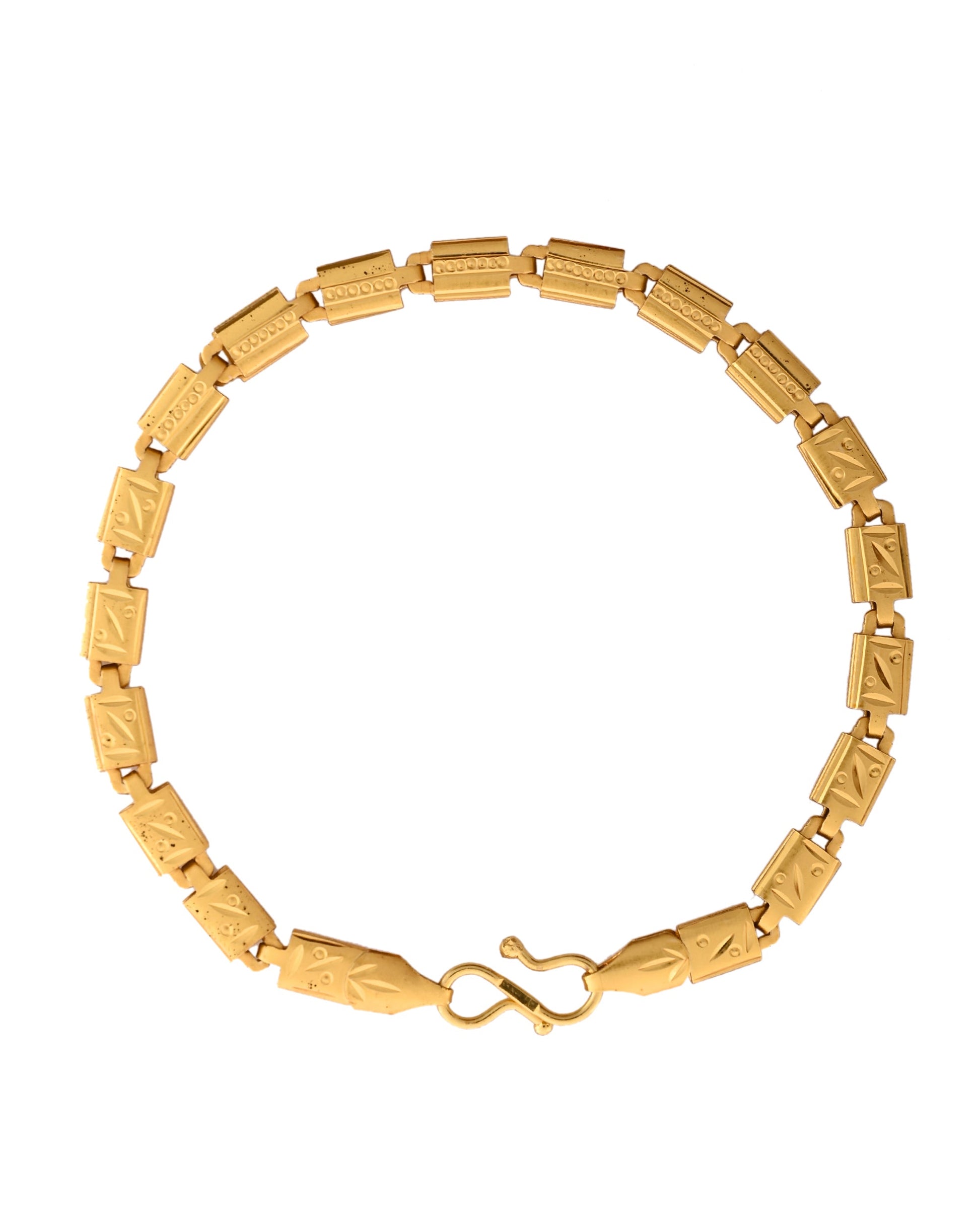 VOJ Gold Polished Handcrafted Elegant Bracelet - Swadesiicart