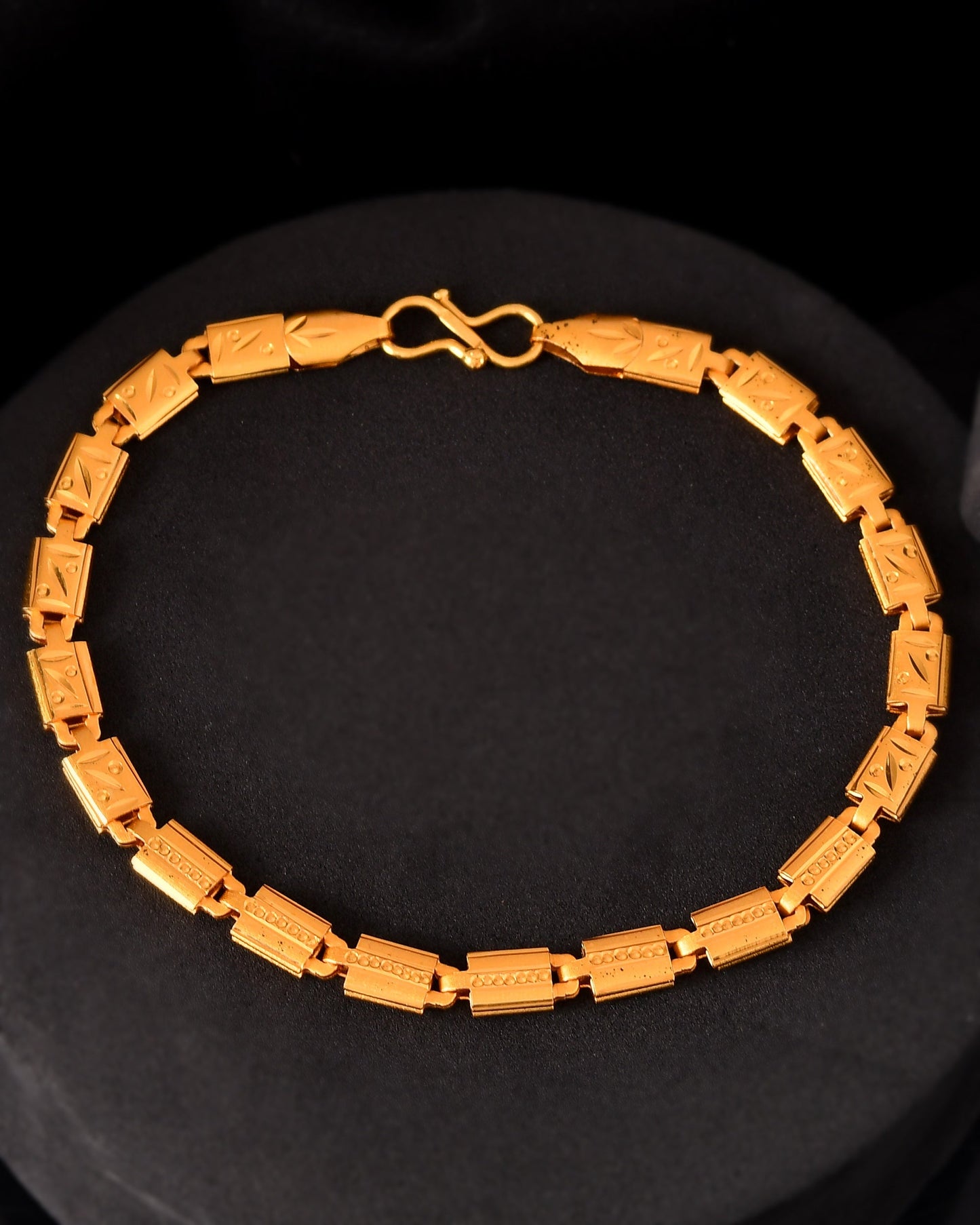 VOJ Gold Polished Handcrafted Elegant Bracelet - Swadesiicart
