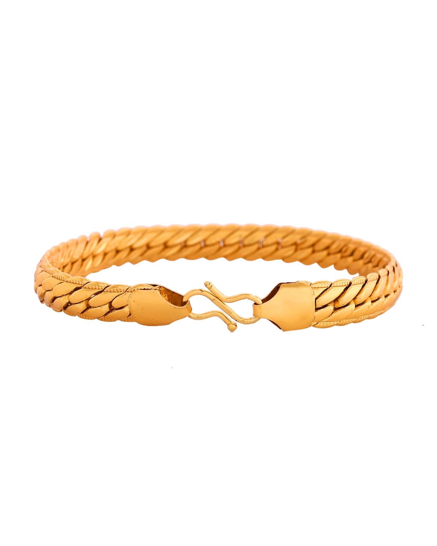 VOJ Gold Polished HandCrafted linked Bracelet - Swadesiicart