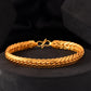 VOJ Gold Polished HandCrafted linked Bracelet - Swadesiicart