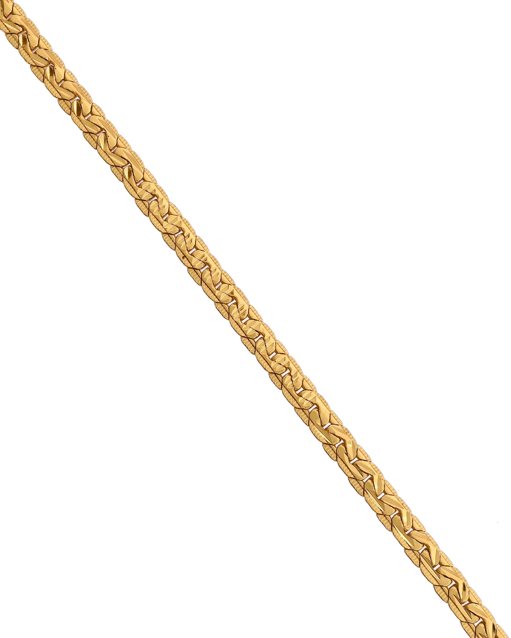 VOJ Gold Polished Designer Handcrafted Bracelet - Swadesiicart