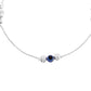 VOJ Set of 2 Silver Plated Handcrafted Evil Eye Anklet - Swadesiicart