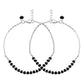 VOJ Set Of 2 Silver-Plated Artificial Beads Stainless Steel Anklet - Swadesiicart