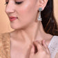 VOJ Oxidised Silver Plated Contemporary Jhumka - Swadesiicart