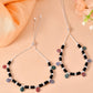 VOJ Set of 2 Stainless Steel Artificial Beads Anklet - Swadesiicart