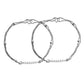 VOJ Set of 2 Stainless Steel Handcrafted Anklet - Swadesiicart