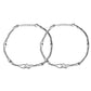 VOJ Set of 2 Stainless Steel Handcrafted Anklet - Swadesiicart