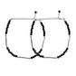 VOJ Set of 2 Black Artificial Beads Studded Anklet - Swadesiicart