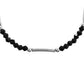 VOJ Set of 2 Black Artificial Beads Studded Anklet - Swadesiicart