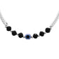VOJ Set of 2 Evil Eye Bead Studded Stainless Steel Anklet - Swadesiicart
