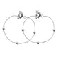VOJ Set of 2 Stainless Steel Designer Anklet - Swadesiicart