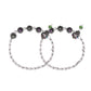 VOJ Set of 2 Handcrafted Stone Studded oxidized Anklet - Swadesiicart