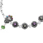 VOJ Set of 2 Handcrafted Stone Studded oxidized Anklet - Swadesiicart