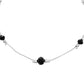 VOJ Set of 2 Black Beads Studded Designer Anklet - Swadesiicart