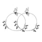 VOJ Set of 2 Silver Toned Leaf Designed Handcrafted Anklet - Swadesiicart