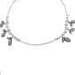 VOJ Set of 2 Silver Toned Leaf Designed Handcrafted Anklet - Swadesiicart