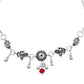 VOJ Set of 2 Silver Toned Fish Designed Anklet - Swadesiicart