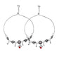 VOJ Set of 2 Silver Toned Fish Designed Anklet - Swadesiicart