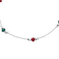 VOJ Set of 2 Silver Toned Handcrafted Artificial Beads Designer Anklet - Swadesiicart