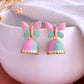VOJ Multi Color Butterfly Contemporary Jhumka Earrings - Swadesiicart