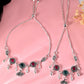 VOJ Set of 2 Silver Plated Stone Studded Designer Anklet - Swadesiicart
