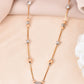 VOJ Stainless Steel Hand Crafted Rose Gold Polished Beaded Chain - Swadesiicart