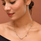 VOJ Stainless Steel Hand Crafted Rose Gold Polished Chain With Beads - Swadesiicart