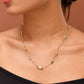 VOJ Stainless Steel Hand Crafted Rose Gold Polished Chain With Beads - Swadesiicart