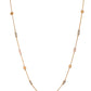 VOJ Stainless Steel Hand Crafted Rose Gold Polished Chain With Beads - Swadesiicart