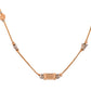 VOJ Stainless Steel Hand Crafted Rose Gold Polished Chain With Beads - Swadesiicart
