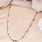 VOJ Stainless Steel Hand Crafted Rose Gold Polished Chain With Beads - Swadesiicart