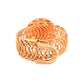VOJ Stainless Steel Gold Polished Kundan Studded Wraparound Circular Bracelet - Swadesiicart