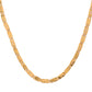 VOJ Men's Gold Polished Stainless Steel Biscuit Chain With Hand Crafted Design - Swadesiicart