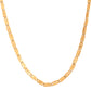 VOJ Men's Gold Polished Stainless Steel Biscuit Chain With Hand Crafted Design - Swadesiicart