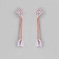VOJ Rose Gold-Polished Butterfly Design Pendant Set - Swadesiicart