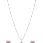 VOJ Silver Plated Pink Stone Studded Heart Shaped Chain Set - Swadesiicart