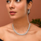VOJ Silver Plated AD Stone Studded Hand Crafted Jewellery Set | Swadesiicart