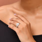 VOJ Silver-Plated AD-Stone-Studded Adjustable Finger Ring | Swadesiicart