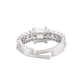 VOJ Silver Plated Cubic Zirconia Studded Finger Ring | Swadesiicart