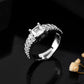 VOJ Silver Plated Cubic Zirconia Studded Finger Ring | Swadesiicart