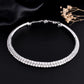 VOJ Silver Plated Choker Two Layer Necklace | Swadesiicart