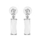 VOJ Silver Plated White Stone Studded Necklace Set | Swadesiicart